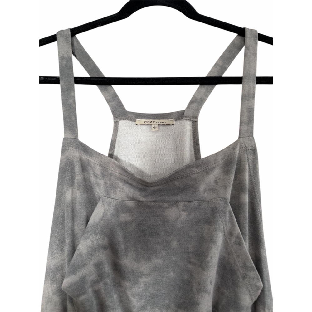 Cozy Casual Grey Tie Dye Romper - L - Picture 6 of 8